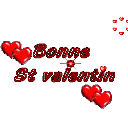 Gif animé bonne Saint Valentin coeur